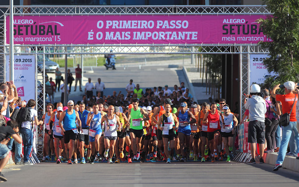 Correr em Setúbal com os amigos e a família