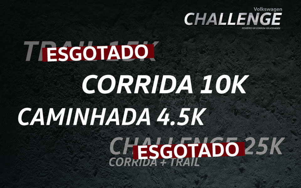 Volkswagen com Trail e Challenge esgotados