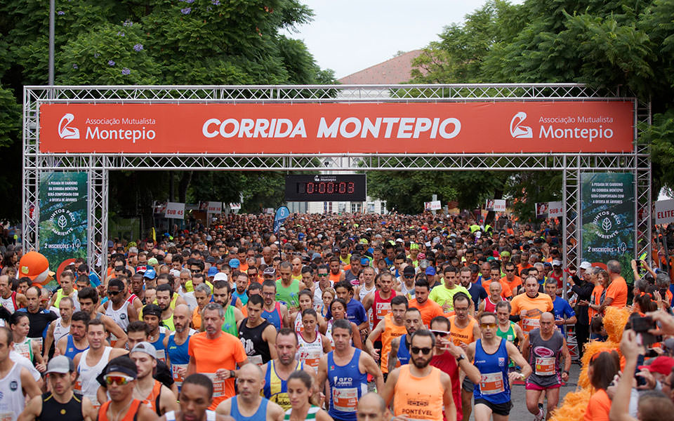 Jéssica Augusto e Avelino Eusébio vencem 6ª Corrida Montepio com 7000 inscritos