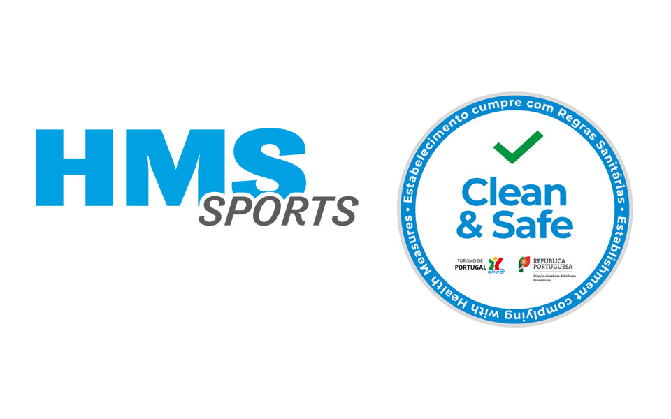 HMS Sports com Selo Clean & Safe